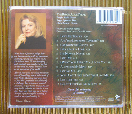 WPbgʐ^@Beegie Adair - Love Elvis