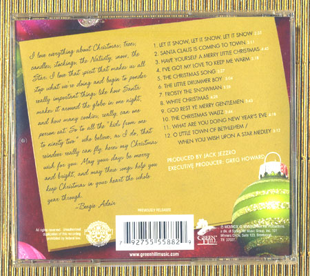 Beegie Adair - Jazz Piano Christmas ジャケット裏写真